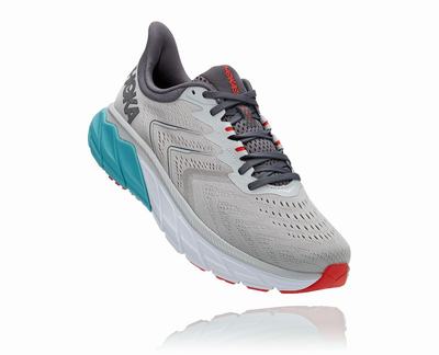 Hoka One One Arahi 5 Férfi Futócipő - Szürke/Türkiz [H0243-489]